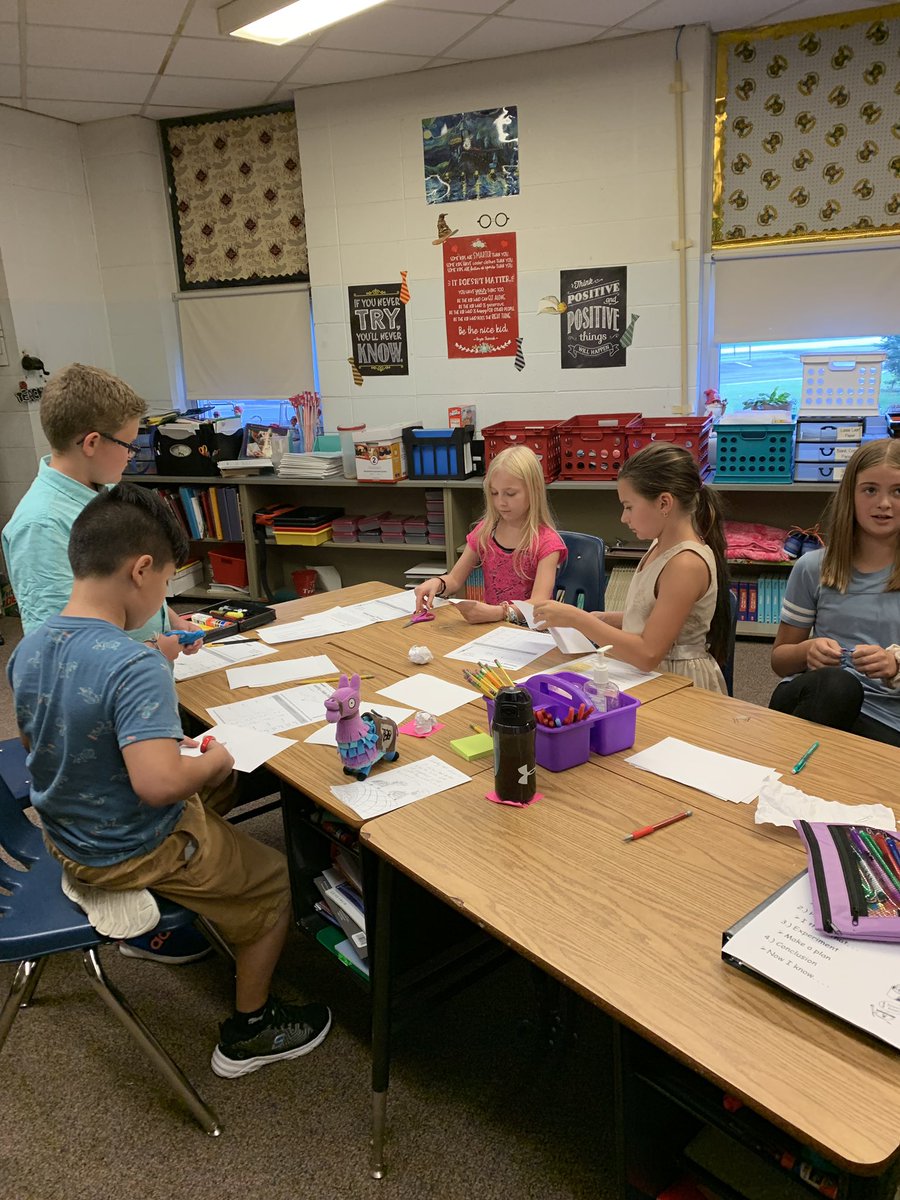 MrsWymanin5th's tweet photo. Yesterday we learned why it’s so hard to make inventions and that we can never give up when trying new things. In science we worked to make a “Bobby dropper” better to keep “Bobby,” our paperclip, safe. @MysterySci #wlcardpride https://t.co/fStbh7Vl9M