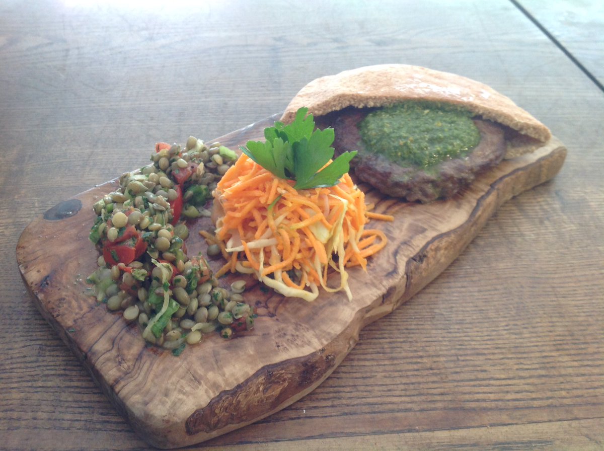 Pop in the shop and try our amazing homemade Somerset beef burger with rocket pesto and fresh pitta bread from <a href="/abunoorpitta/">Abunoor Foods</a>