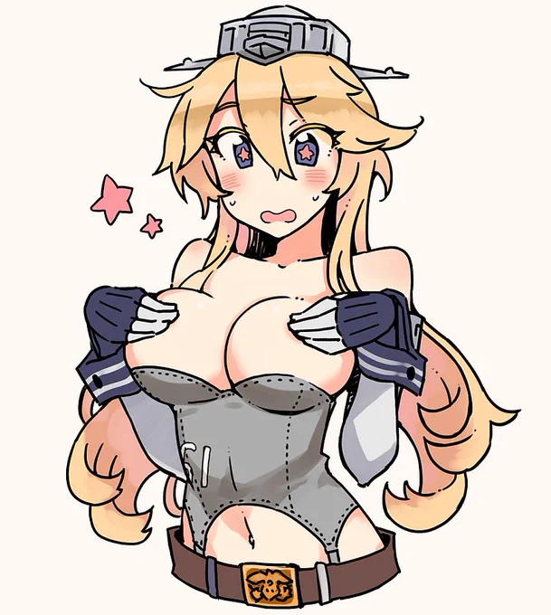 アイオワちゃんの上着の下ってコルセットしかつけてないように見えるけどもしかしてこうなってるのかな。かな!? 