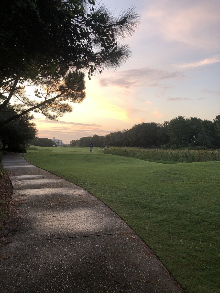 Yesterday was productive getting the course verticut and topdressed. Today I get to train one of our guys on setup. Should be a great day here <a href="/KivaDunesAl/">Kiva Dunes</a>. #sunrise