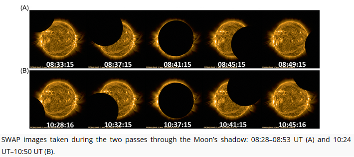 EDPSciences's tweet photo. Incredible images taken during the two passes through the #Moon’s shadow from the article "Multi-instrument observations of the #solar #eclipse on 20 March 2015 and its effects on the #ionosphere over Belgium and Europe" from #JSWSC @ORB_KSB
https://t.co/PwIslIq3Ta https://t.co/bGoTHhBfLc