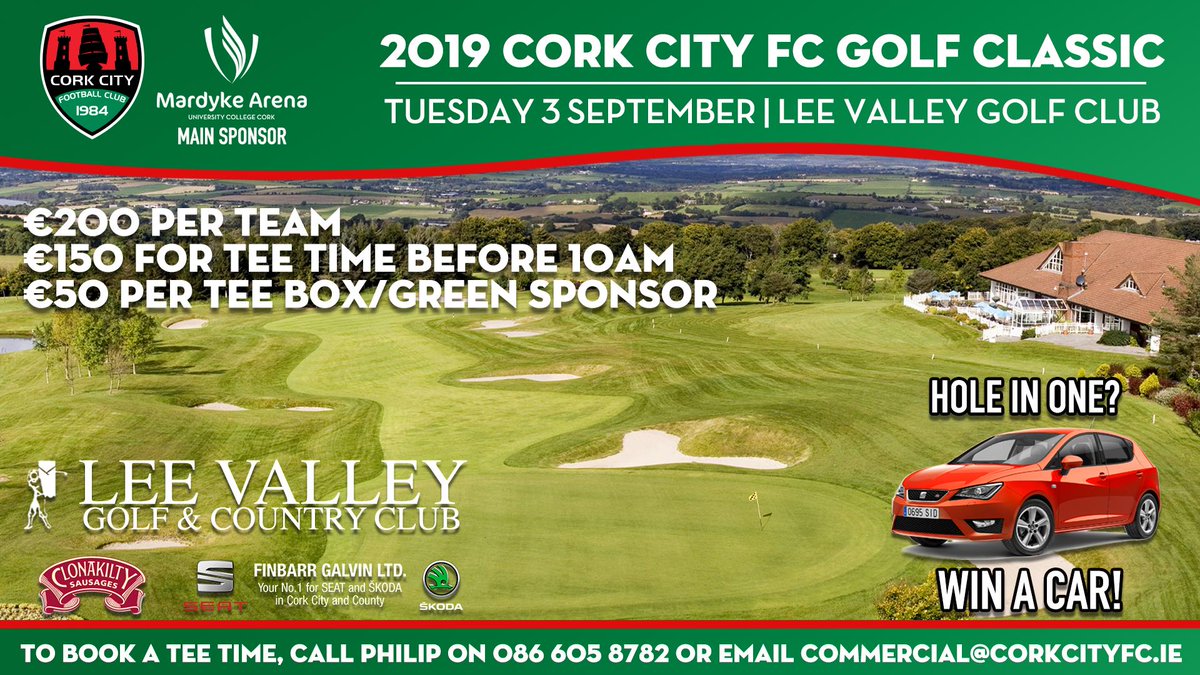 ⛳ 2019 Golf Classic Details of the 2019 Cork City FC Golf Classic, sponsored by @MardykeArenaUCC, can be found below! 📰: corkcityfc.ie/home/2019/08/0… #CCFC84