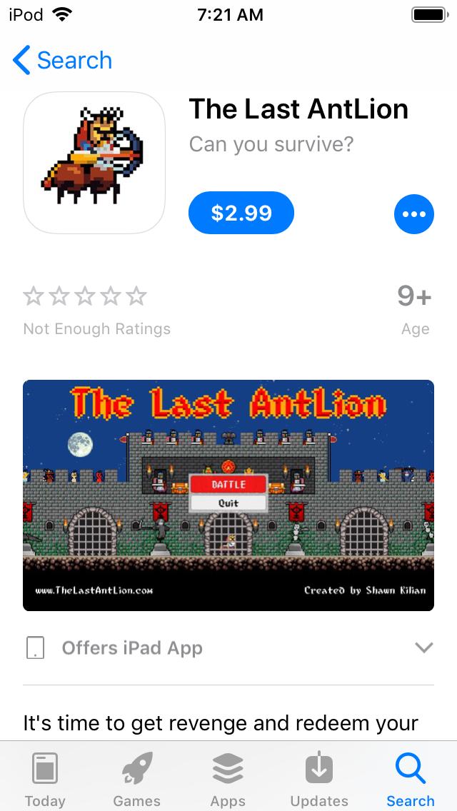 The Last AntLion is now available on your iPhone and iPad!
apps.apple.com/us/app/the-las…