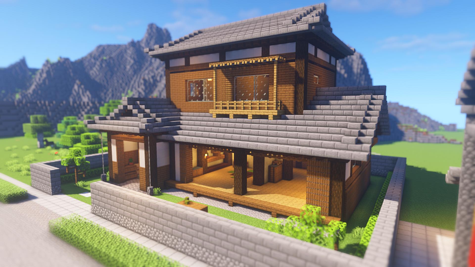 Seven 和風の民家を作ってみましたー 解説動画もあります T Co Q26bewixto Minecraft マイクラ Minecraft建築コミュ T Co Txyakxzd4w Twitter