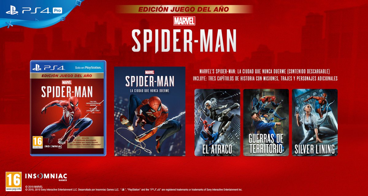 PlayStation España al Twitter: "El destino de Nueva York de Marvel en tus manos. Ya está disponible la edición Juego del Año de Marvel's Spider-Man para #PS4, que incluirá todos
