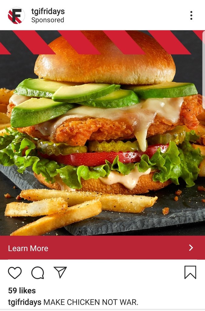 cclarkinspire7's tweet photo. Much respect to @TGIFridays lol ! I gotta try this but without the bread of course lol #KetoWarrior #MakeChickenNotWar #EatGoodFeelGood https://t.co/gZu1PYzc1U