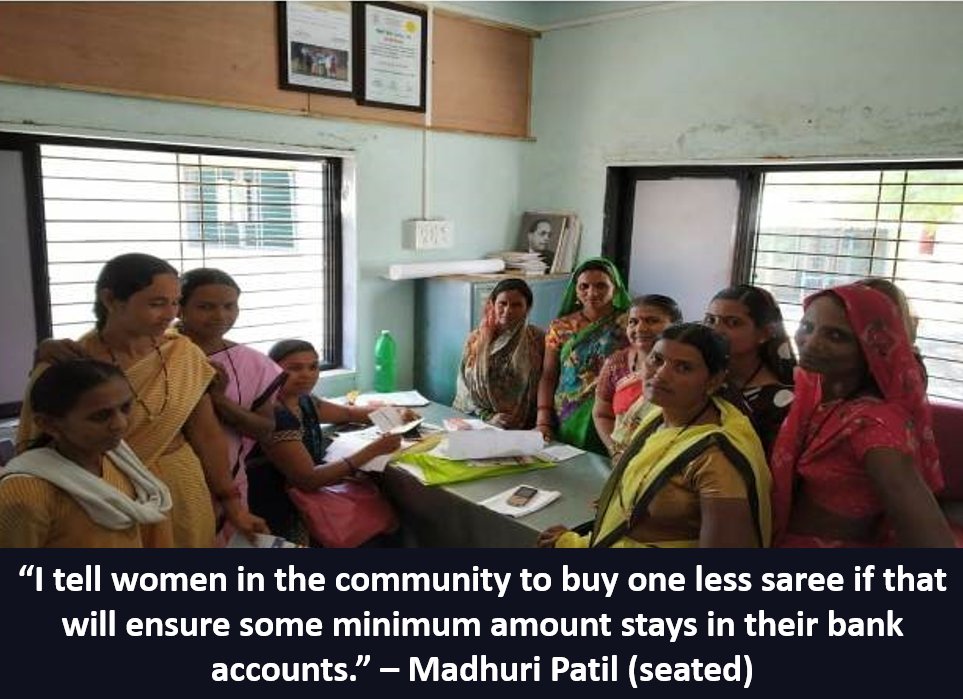 Our #financialliteracy programme has inspired Maharashtra's Madhuri Patil (pictured sitting) to enlist herself as a Bank Sakhi to help fellow villagers understand #banking functions &amp; the #JanDhanYojana scheme. She has helped create awareness among over 5000 people!