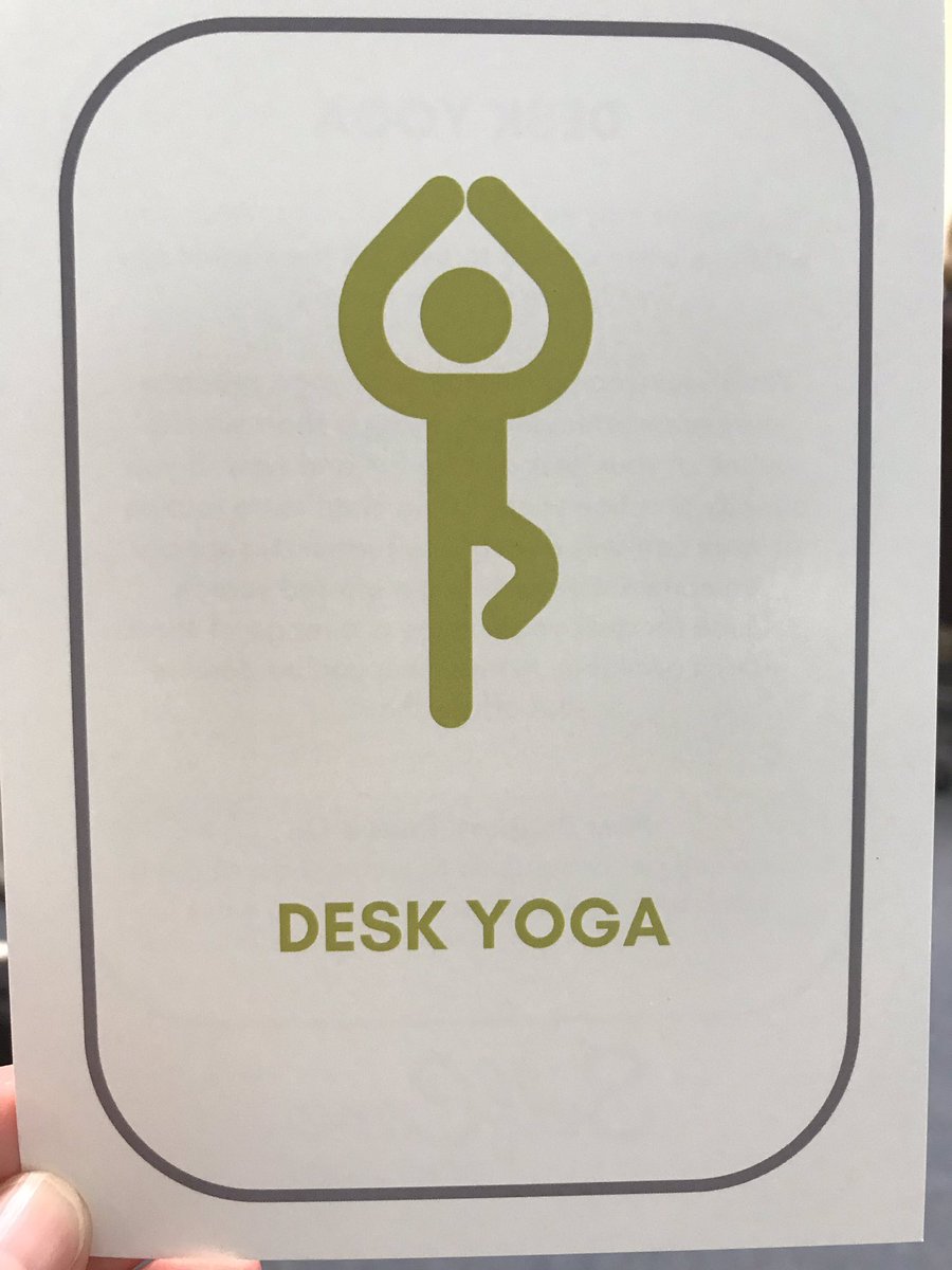 DevelopT_SWTP's tweet image. Here we go with today’s #wellbeingwednesday tip to try out &amp;amp; share with colleagues. There’s nothing like yoga, but howsabout some desk yoga for timeout / chill out / break from the stress🧘🏽‍♀️ Check our YouTube for desk yoga videos.........and breathe 🧘🏽‍♀️😎☺️