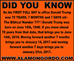 Well anyways, back to TrumpAnybody know how old he was on his first day in office?