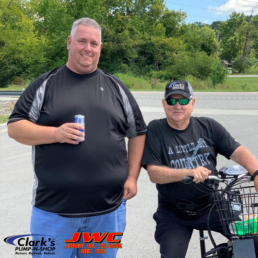 clarkspnsbti's tweet photo. JWC Transport Driver and Dispatcher, Rusty White, with John W Clark.
#workfamily #returnRefreshRefuel https://t.co/JjDDrXa2VZ