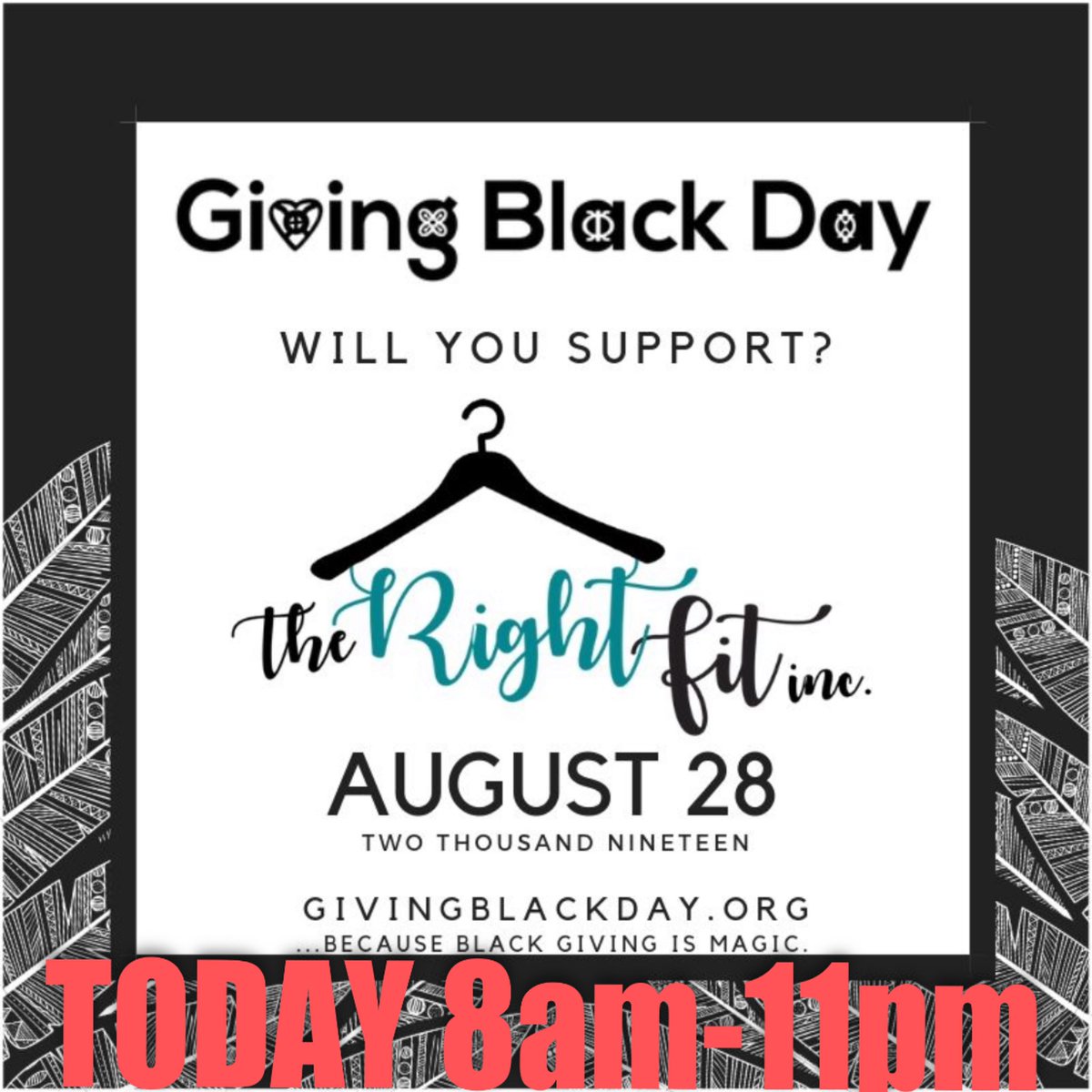 TheRightFitInc (@therightfitinc) on Twitter photo TODAY IS THE DAY! Let’s do this! Donate givingblackday.mightycause.com/organization/R…
<a href="/YBGB_Institute/">YBGB Institute</a> did an AMAZING JOB putting this day together!
#GivingBlackDay #therightfitinc #supportnonprofits #fundraising #makeadifference TODAY IS THE DAY! Let’s do this! Donate givingblackday.mightycause.com/organization/R…
<a href="/YBGB_Institute/">YBGB Institute</a> did an AMAZING JOB putting this day together!
#GivingBlackDay #therightfitinc #supportnonprofits #fundraising #makeadifference