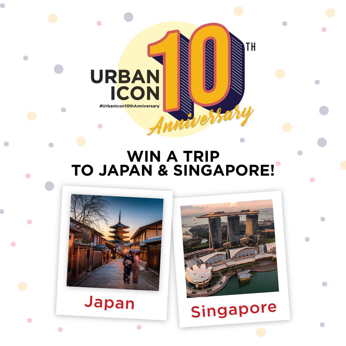senayancity's tweet photo. Win a trip to Japan and Singapore plus Urban Icon vouchers! Get a lucky draw coupon For every Rp 3.000.000 purchase in Urban Icon store 2nd Floor #28 and online store https://t.co/yNAPdVby7u ends 10 September. 
#UrbanIcon10thAnniversary #UrbanIconStyle https://t.co/7dhp2oexSy
