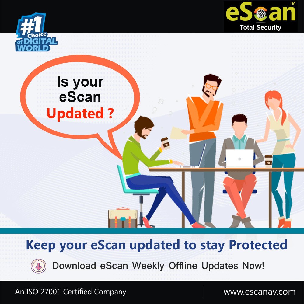 escan_tweet's tweet photo. UpdateNow!
eScan weekly offline updates have been uploaded here: https://t.co/vu1hcrxvMy
#eScan #offlineupdate #Infosec #Stayprotected https://t.co/lAP8d6LHJD