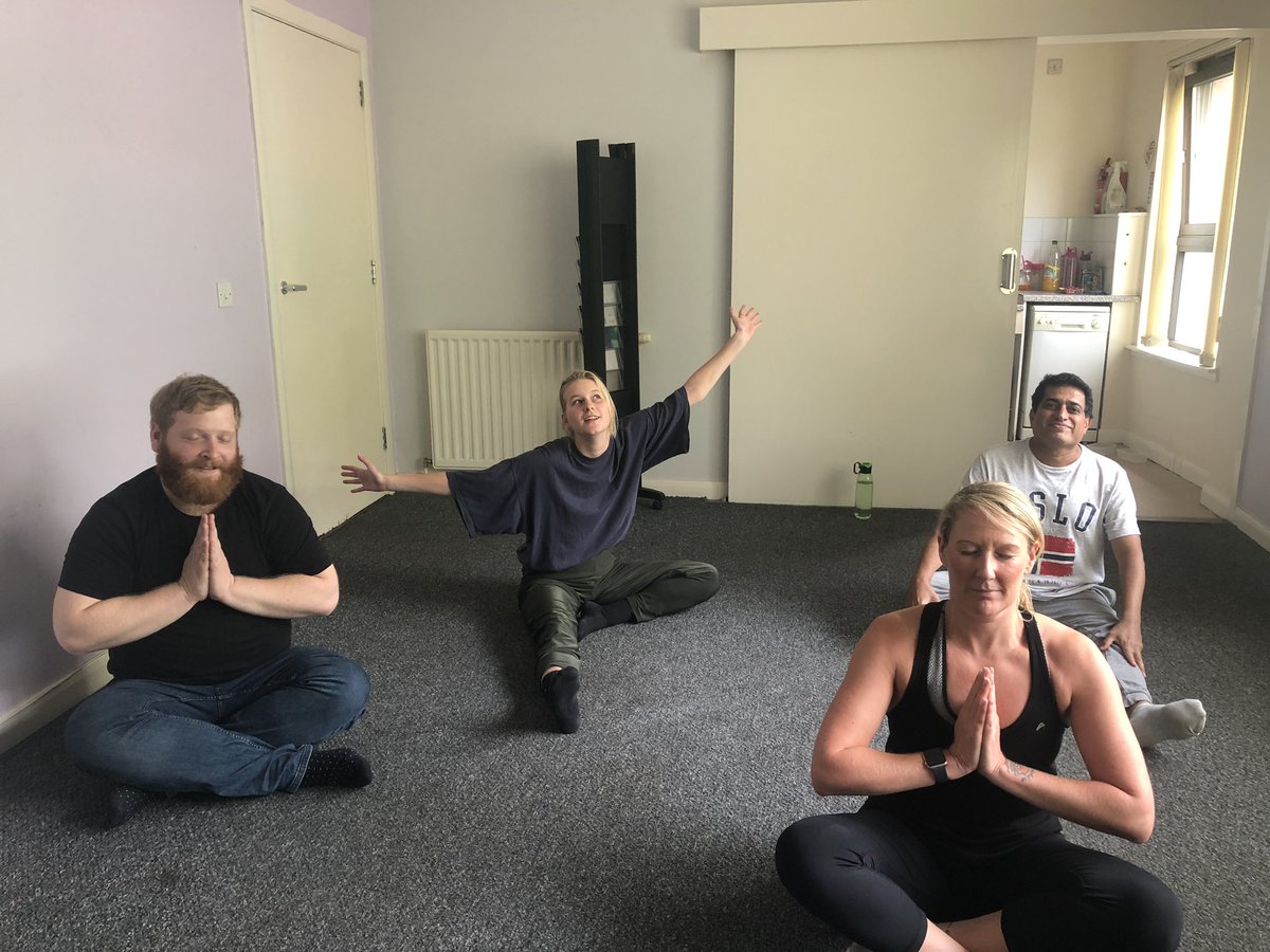 aspireincuk's tweet photo. Yoga practice before our PIE meeting. #Mindfulness #relaxation #energy #strength #gettingmoving #gettingfit https://t.co/U8mvdkAxej