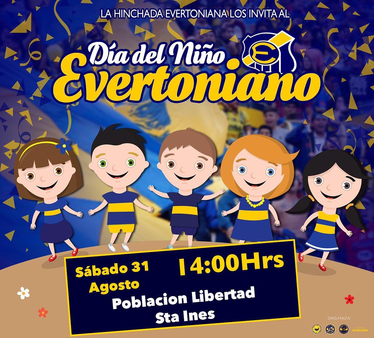 ADAE1909's tweet photo. 🎉 iCelebremos junto a la familia Oro y Cielo 💙💛 el día del/la niñ@ evertonian@ 👦👧👧🏽!

🔸 Porque a nosotros sí nos importa que nuestros niños gocen de derechos, conozcan la hermosa historia evetoniana y reciban  esta herencia única🔹

 ✋confirma ▶️ https://t.co/W6TeoqVVej https://t.co/KsW9x3x6IN