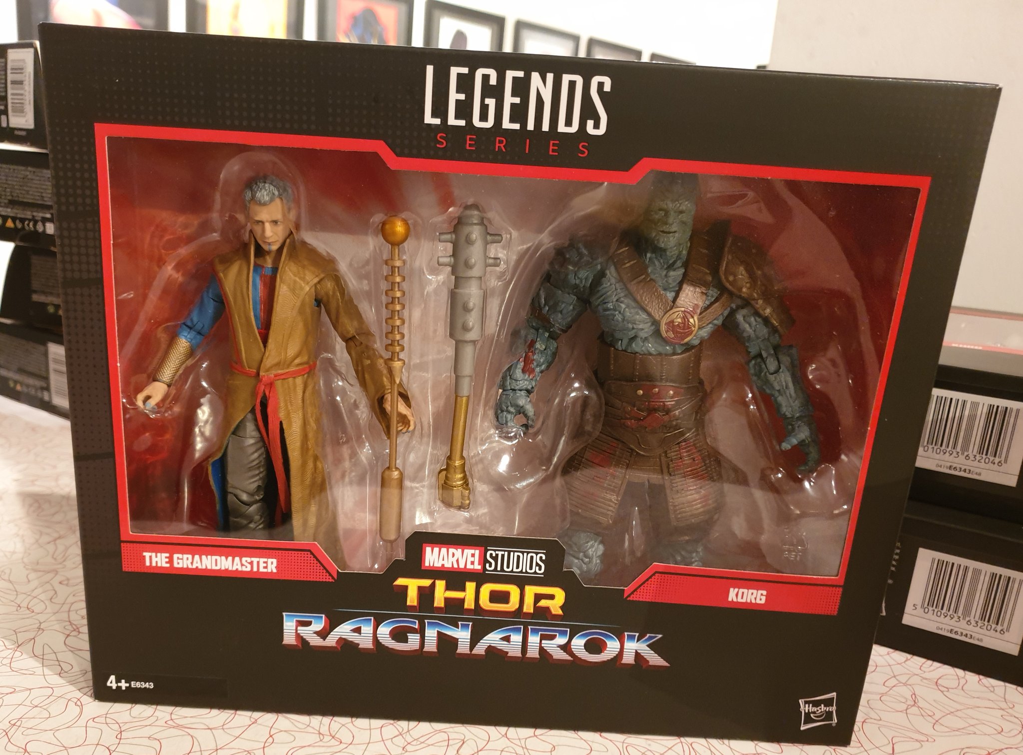 Marvel Legends 80Th Anniversary (Thor Ragnarok) Grandmaster e Korg