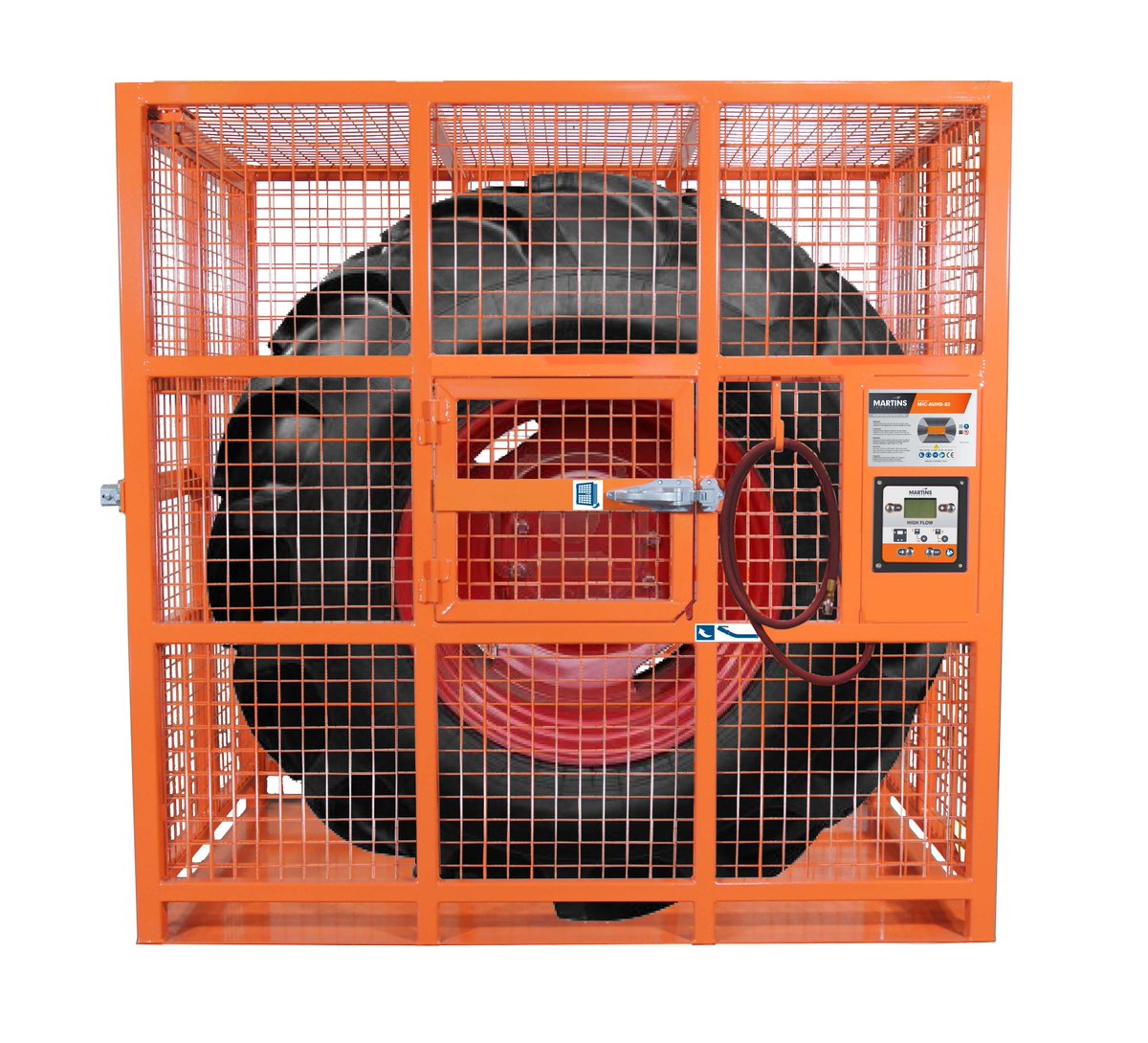 MARTINS_IND_'s tweet photo. Put the danger in a cage 💣👉Automatic Tire Inflation Cage for heavy-duty work #safetyfirst #tirechange #OTRtire #trucktire #tractortire #aircrafttire  https://t.co/SmsOJcS4D0 https://t.co/vaL3AzpmVH