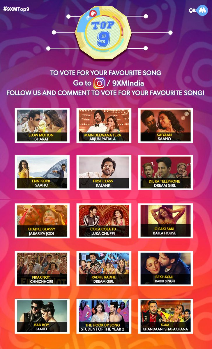 9xmHaqSe's tweet photo. It's time to select your 9XM Top 9. Follow us on #Instagram and comment to vote for your favorite song using #9XMTop9!

Click to comment: https://t.co/SDuZJD8bXX https://t.co/qJI1qrRdNm