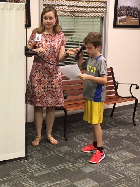 Midway_Mustangs's tweet image. Awesome job to our morning announcements helper, Cooper Halloran! #mesHEART #mesEMPOWERS