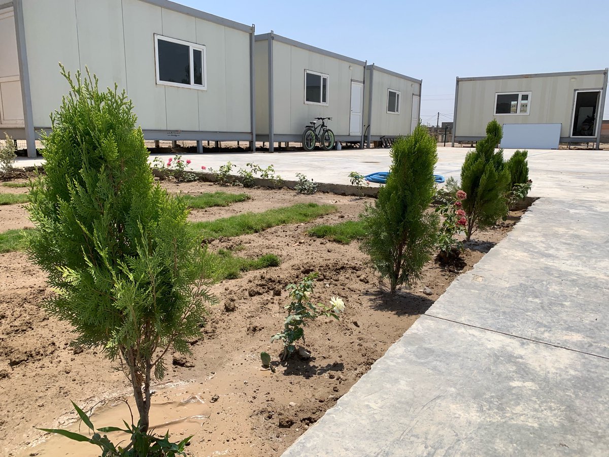 IOMIraq's tweet photo. @USEmbBaghdad @USConGenErbil @StatePRM To address this IOM, in collaboration with the #KRG’s Ministry of Education and with support from @StatePRM, constructed a school made of prefabricated units. The new school has capacity for over 200 students. #IraqRecovery https://t.co/LsWYnj796G