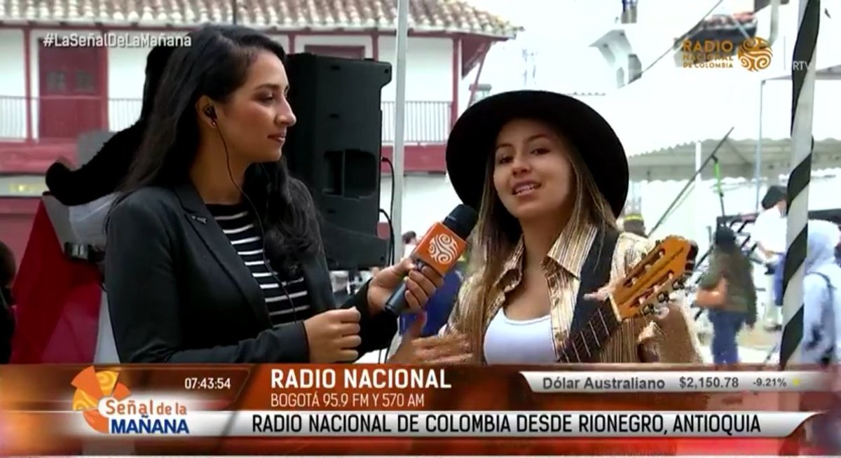 RadNalCo's tweet photo. #LaSeñalDeLaMañana "'Musicumbiando' es una propuesta que invita a las personas a conocer lugares de Colombia y otros países, para empaparse con los diferentes ritmos del planeta": Darly Botero, artista del municipio de Rionegro #AntioquiaValiente

📻👉https://t.co/ZWcRgh7T1V https://t.co/rGTLrsW3hu