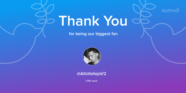 SpansorFordread's tweet photo. Our biggest fans this week: AltsVallejoV2. Thank you! via https://t.co/4LgfGazuVL https://t.co/zuEUqKvehK