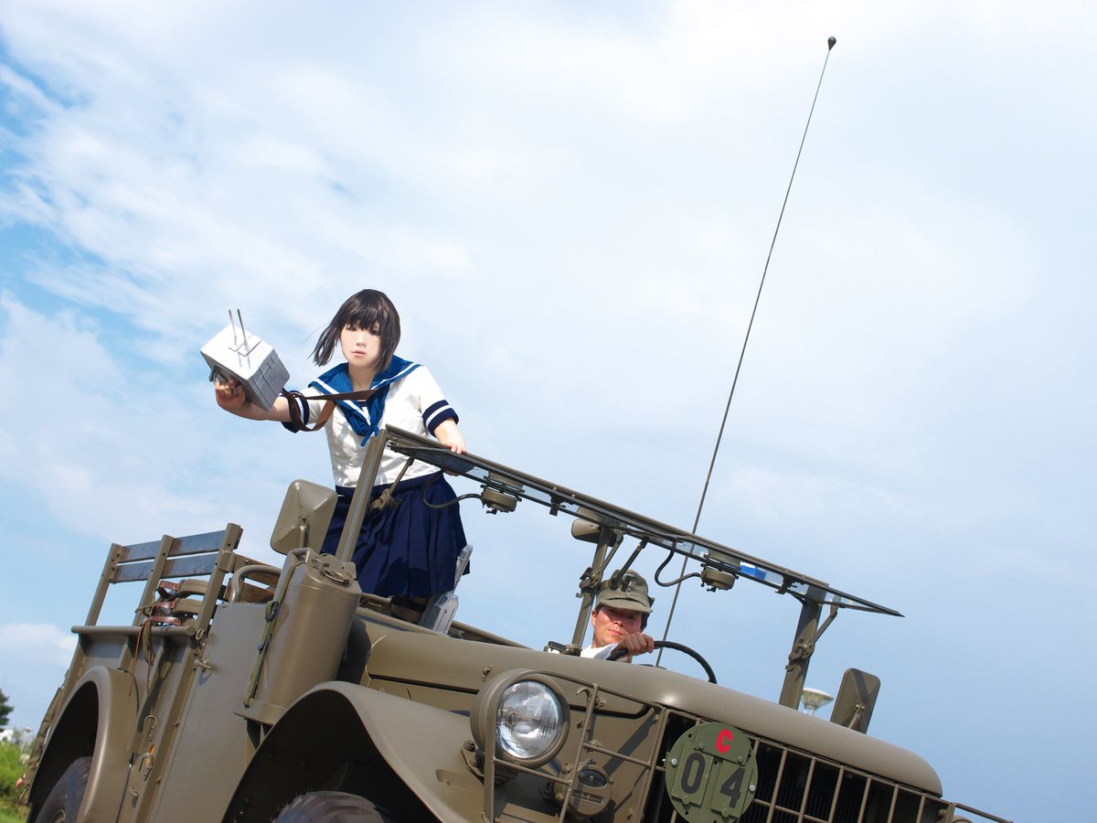 prcisfly's tweet photo. 【コスプレ:艦これ】
┈┈┈┈ 吹雪、輸送中 ┈┈┈┈
「でも戦います!!」
吹雪:しずな
photo:おしやさん @bitaoshiyan
防災公園・防災フェアにて。
※撮影、運転席の方の掲載許可頂いています。
#c96cos #NMVA https://t.co/SWshTeYkvr