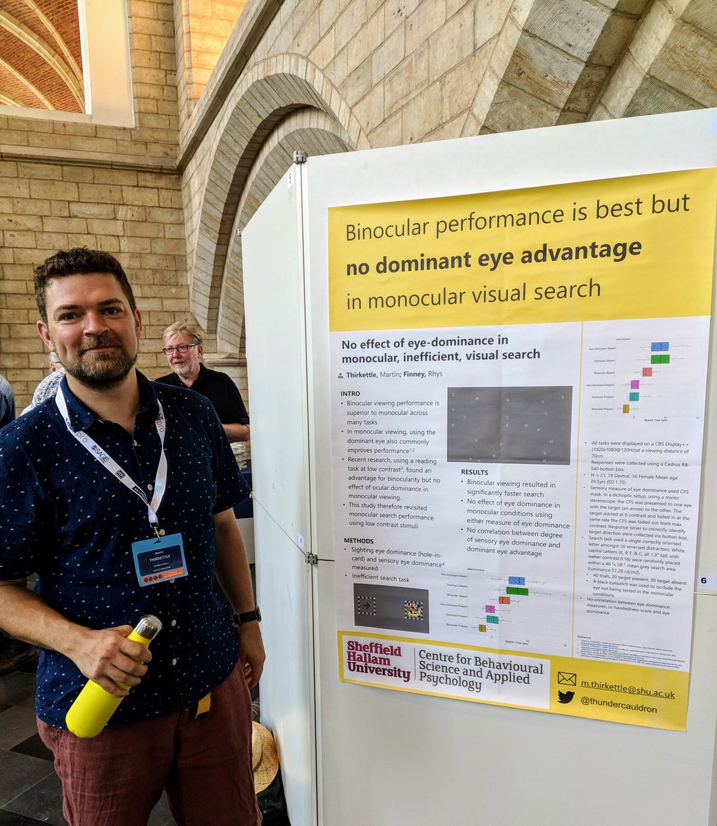 Two eyes are better than (either) one!
Presenting @CeBSAP research at #ECVP2019