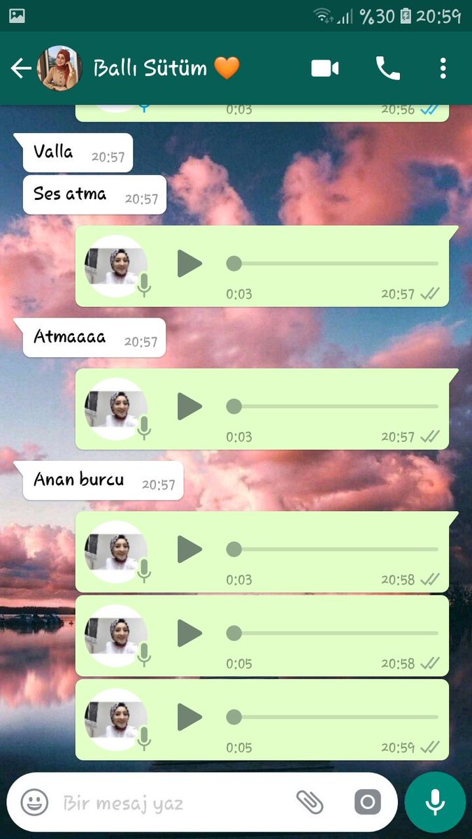 Kankam ses atma demiştir...