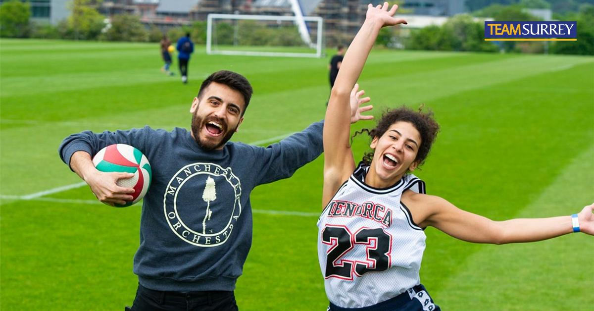 Only one month to go until moving in weekend! We can't wait to meet you all 💙💛 
#TeamSurrey #BlueandGold #SurreyFreshers19