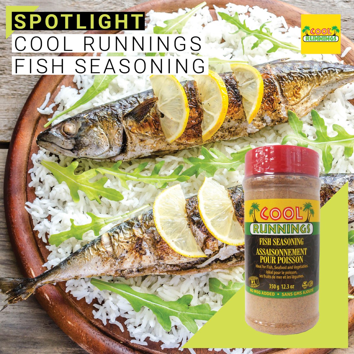 gocoolrunnings's tweet photo. Transform your fish dish into an appetizing meal with Cool Runnings Fish Seasoning. No matter how you decide to prepare your fish, seafood or vegetables, with this seasoning blend, you'll always get outstanding results.

#CoolRunnings #CoolRunningsFood #FishSeasoning #Spice https://t.co/yuQuPWYNMX