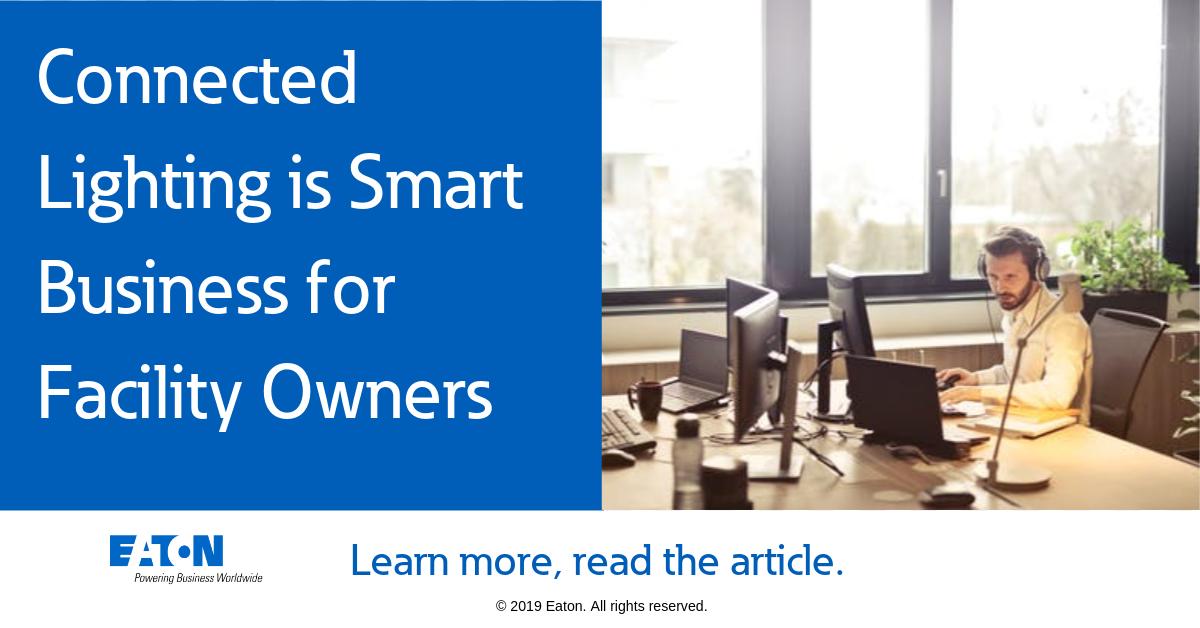 Stay competitive! Upgrade your facility by adding a #ConnectedLighting system and benefit from lower energy costs, lower operational costs and happier and more productive tenants. Learn more: eaton.works/2UdFfCS #Wavelinx #SmartLighting