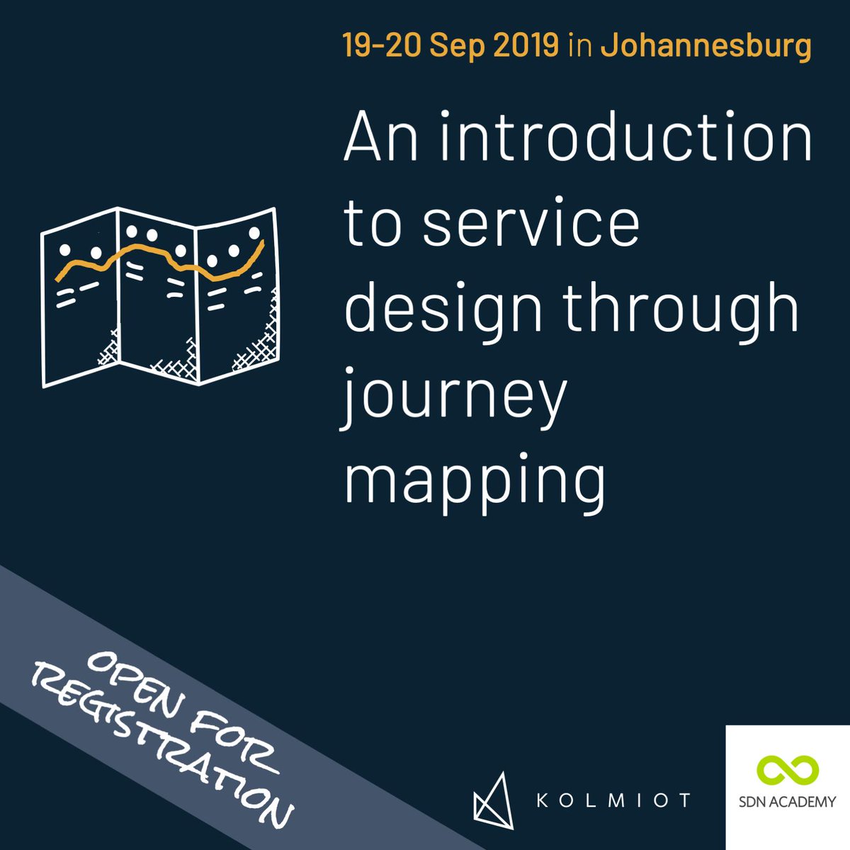 SDNacademy's tweet photo. #SDresource: Looking to transition into #servicedesign? Or are you in search of a boost for your skills? Check out this SDN Academy workshop then. Experience top-notch education with SDN Accredited Master Trainer Jesse Grimes. - https://t.co/Ktp3w5NgcO #journeymapping @kolmiot https://t.co/wHZI4IVIXS