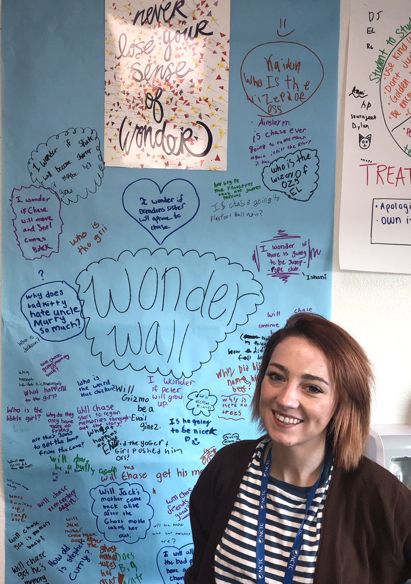 DannaDansby's tweet photo. This fabulous new teacher @CoyoteRidgeES is inviting students to wonder as they read! @MsChristianCRE #LISDreads https://t.co/O4PdEqcEfl