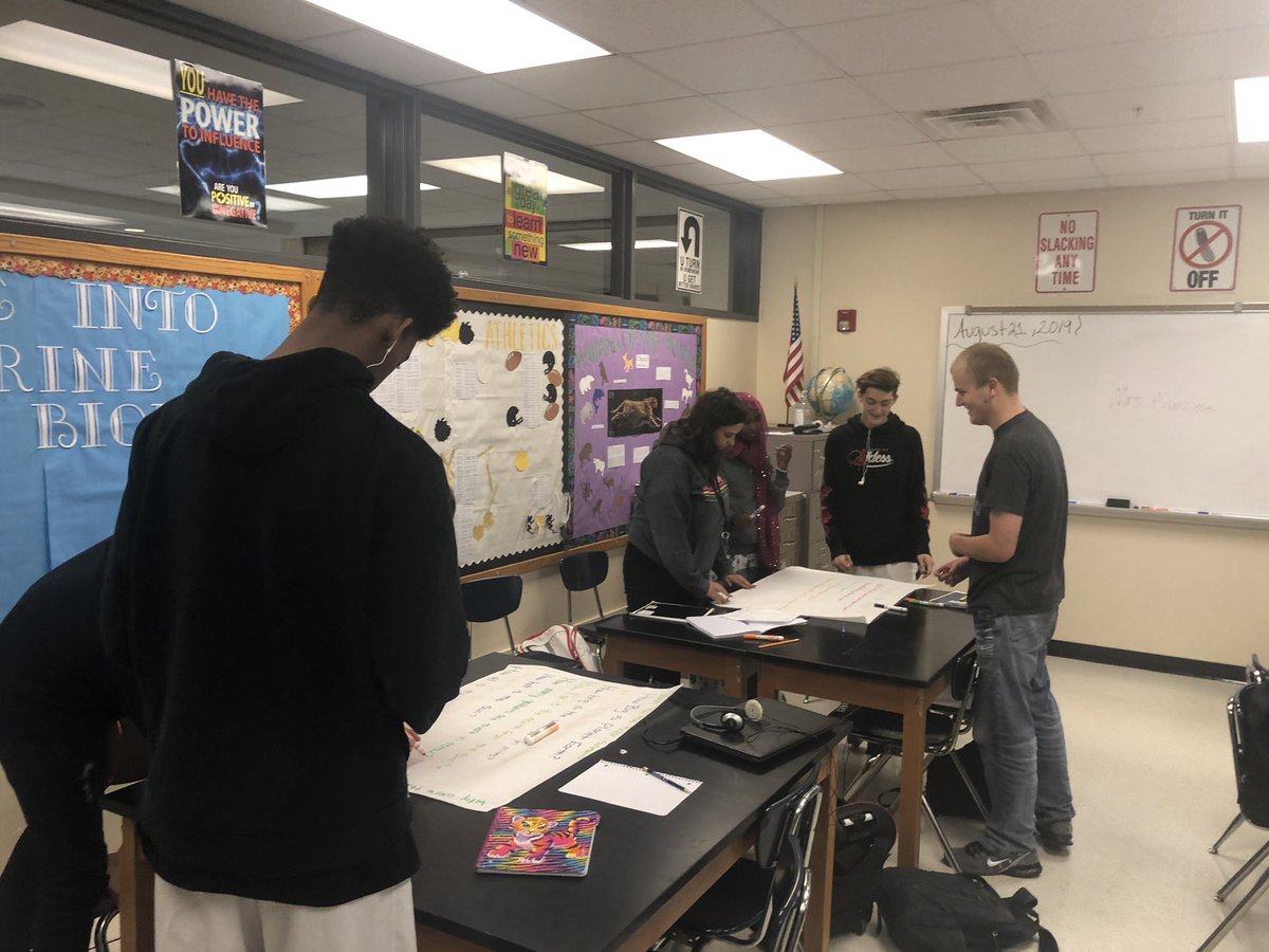 RosieOnTheFly's tweet photo. @OPS_Burke #EarthScience students watched a quick @AMNH viddy about the known univ to start thinking about the origins of our planet & the bodies affect it. Then a QFT & gallery walk to formulate Q’s that will drive their learning. @OPS_Sciences @NGSS_tweeps @teachearthspace https://t.co/WeZA8ktUAV
