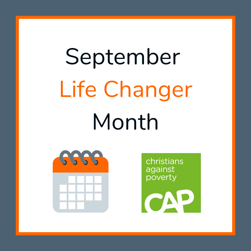 Life Changer Month starts in 4 days!

This September, we will share about the impact of our Life Changers &amp; give you opportunities to become one! Keep tuned to our social media for the details!

Become a Life Changer: ow.ly/Q9S650vJSaS

#CAPCanada #September #debt #poverty