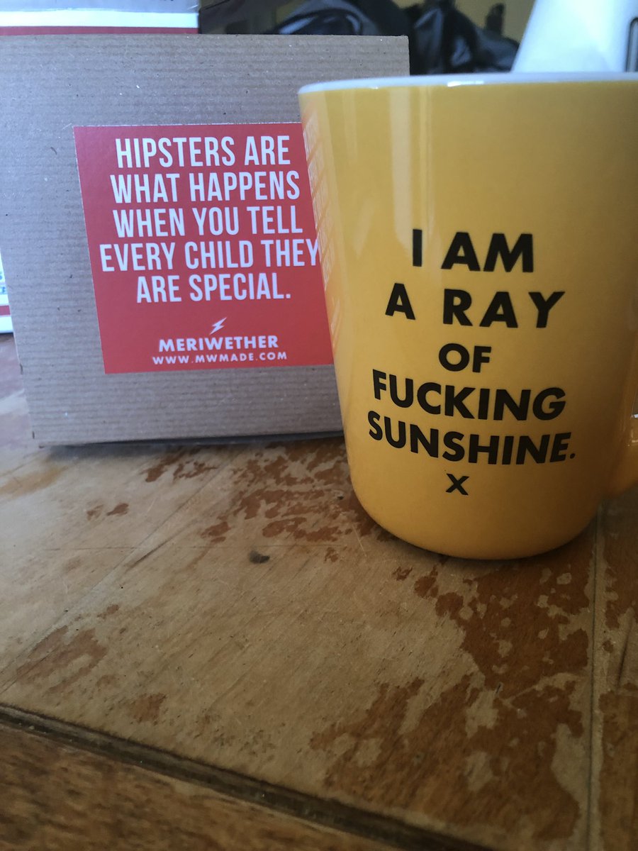 ncrouse's tweet image. My friend sent me a care package with a new coffee mug, and I’ve never felt more understood.