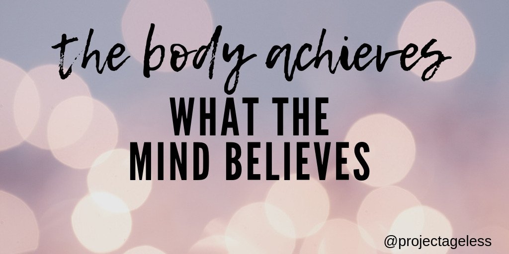 ageless_project's tweet photo. The body achieves what the mind believes #youcandoit https://t.co/h1MZ5yKKst
