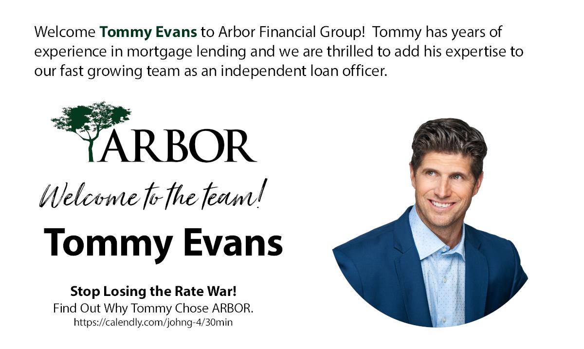 ArborFG's tweet photo. Welcome Tommy Evans to the Arbor Family! https://t.co/2i7RdrcfWd