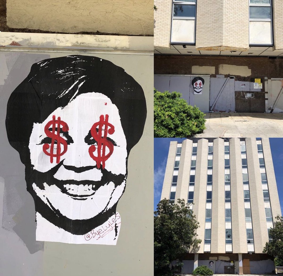 byelyles's tweet image. #byelyles #wheatpasteart