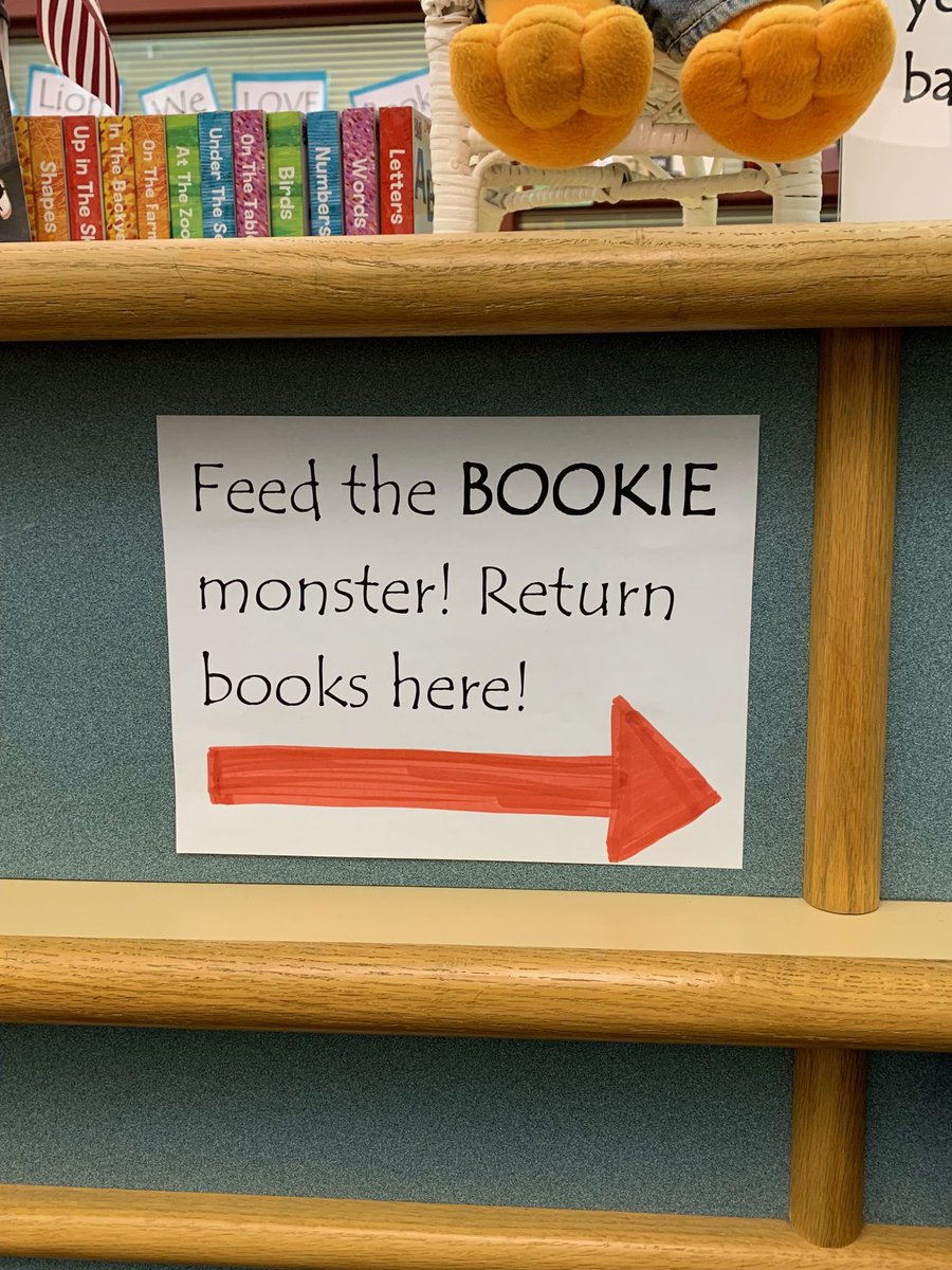CESLibraryLions's tweet image. Welcome our new “Bookie Monster” book return in the MCES library! #powerofthepride #ccpslibraries #roarandread #oneCCPS