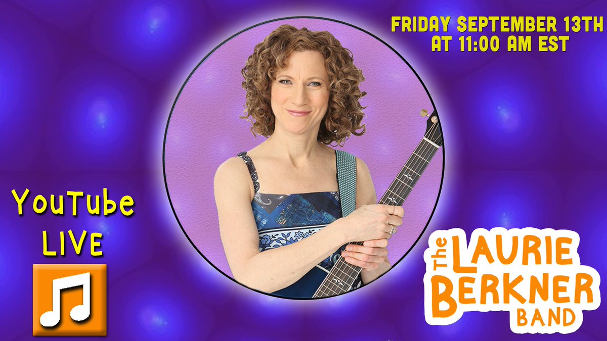 Save The Date for my next YouTube LIVE! Leave your song requests in the comments! 
#LaurieBerkner #LBB #Toddler #Concert #YouTube #YouTubeLive #LaurieBerknerLive #Prizes #Shoutouts #Music #LiveMusic #Fun #SongRequests #fans