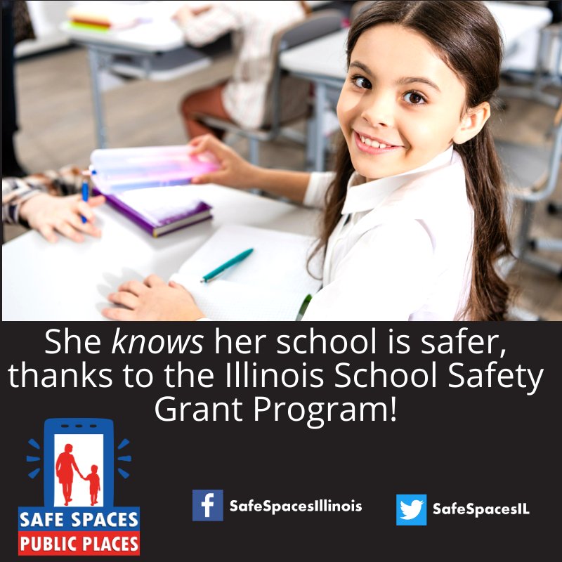 Safe schools let children focus on what matters: LEARNING! Thanks to the Illinois School Safety Grant Program, our schools can get funding for security upgrades.