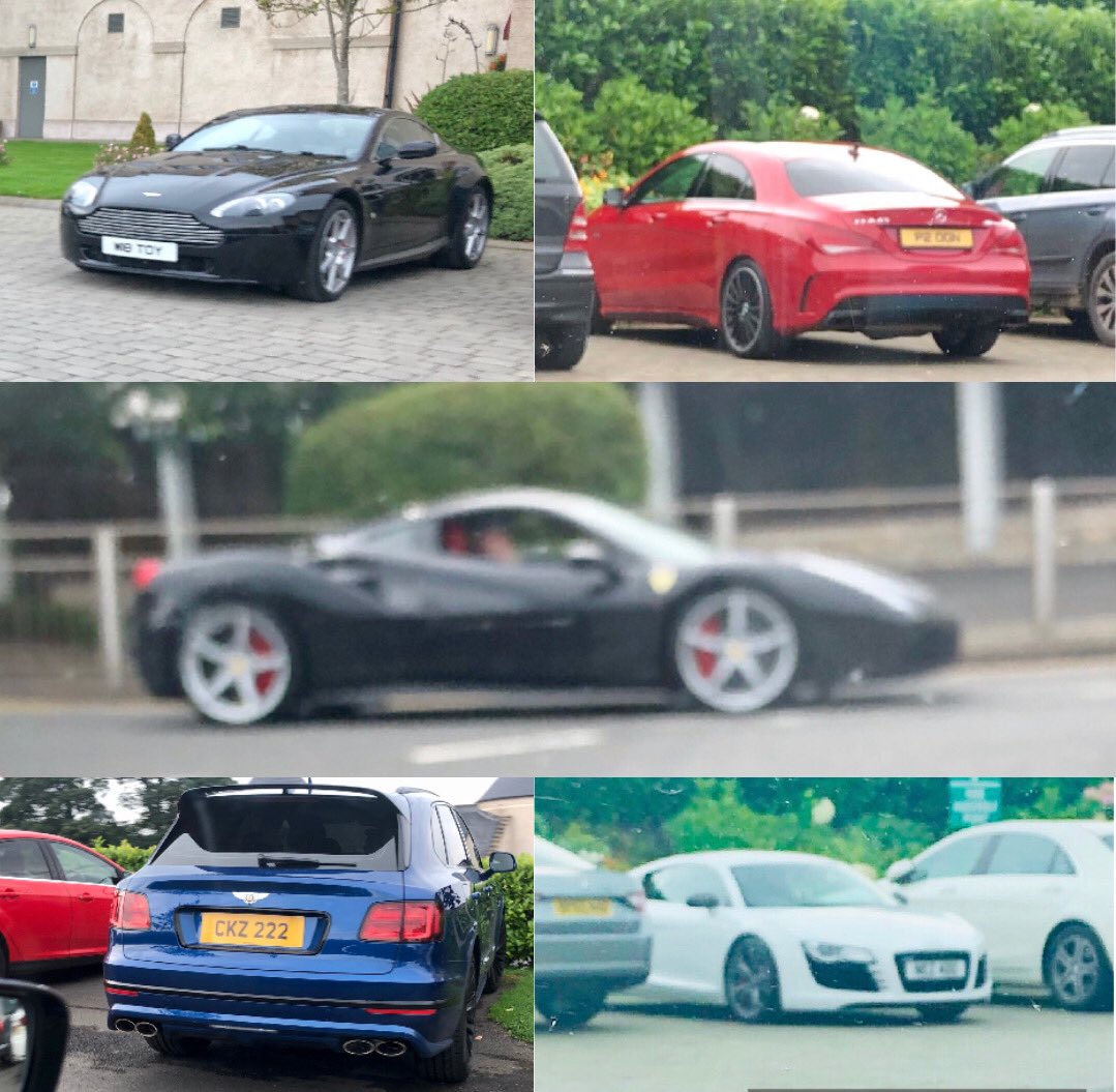 mccartinjohn's tweet photo. #AstonMartin V8 Vantage, #MercedesBenz #amgCLA 43, #Ferrari 488, #Bentley #Bentayga, #audi #r8 along with C63 and E63 all spotted at random in Enniskillen on Sunday. https://t.co/W8LF4PvcKP