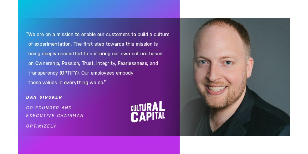 NasdaqExchange's tweet photo. Build a culture of creativity to help your employees be their best. See how @optimizely does it on the latest episode of #CulturalCapital: https://t.co/wnF1bgT0HI #WednesdayWisdom https://t.co/cE2tV1kfnX