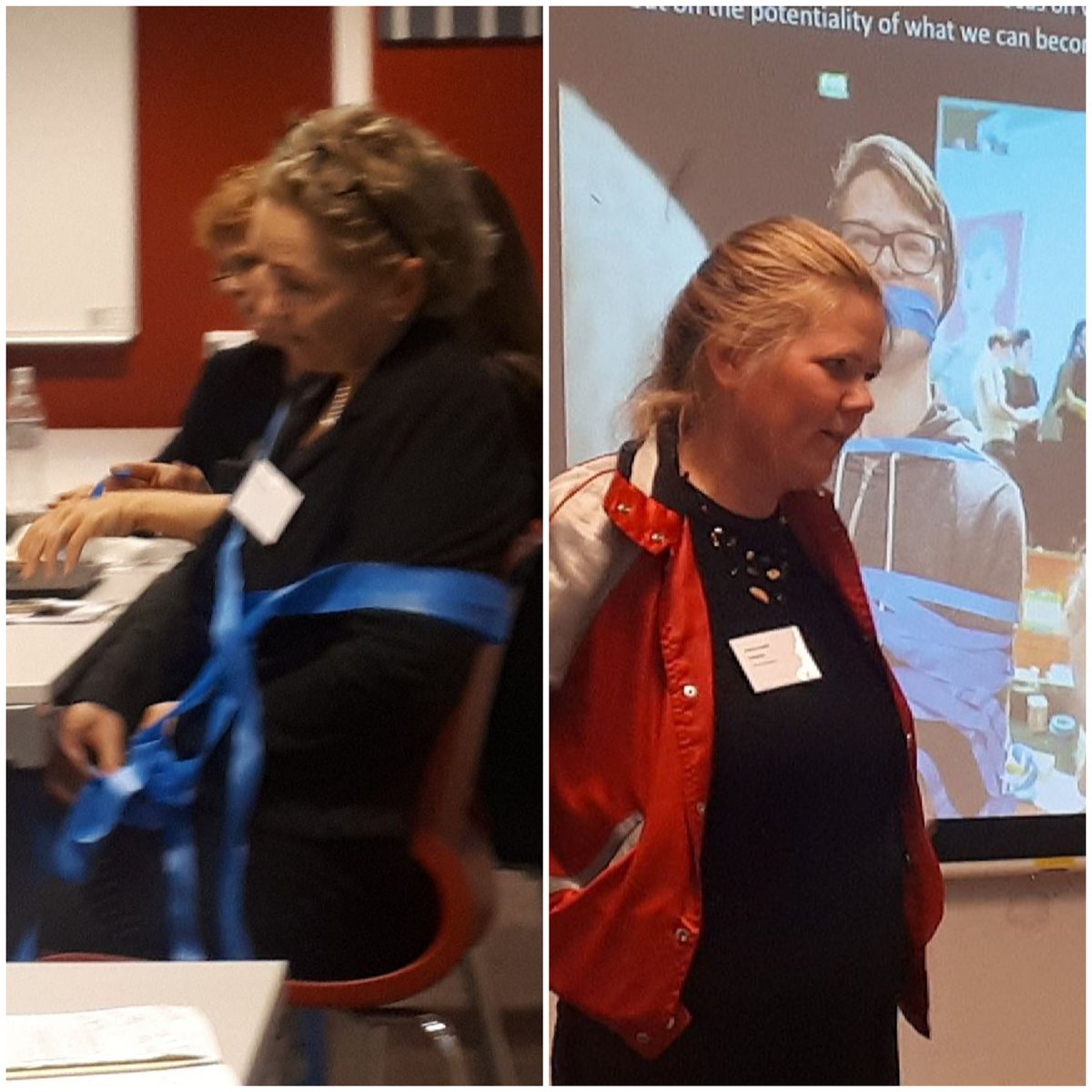 You can never know what might happen when you attend a random panel session at a conference. For example, you may be taped to a chair #Artsineducation #OsloMet