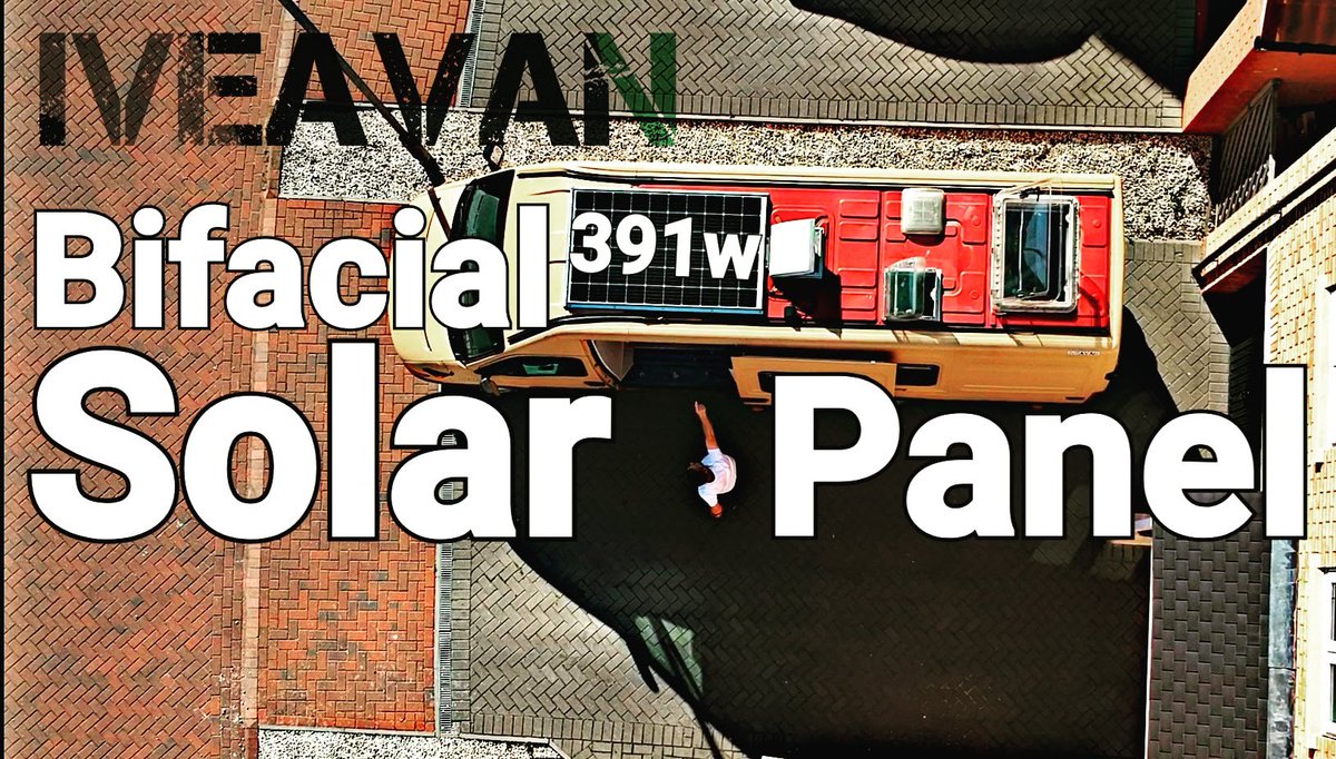 #bifacialsolar #solarpower #solarpanels #vanbuild #iveavan #vanlife   An Different type of Solar Panels, in this YouTube video, I fit the Ja 315w Bifacial solar panels to my 'DIY Camper Van'. youtu.be/OWAy8VQIh38