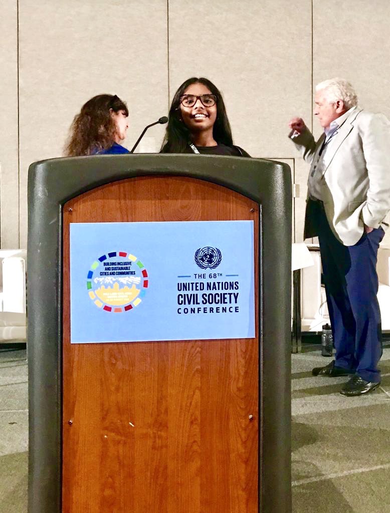 hollywoodcurry's tweet photo. We cannot conceive of a .@UN that talks about the challenges of humankind, without involving everyone.-Vanathi Parthiban at  #Inclusion &amp; #Sustainability in Global cities UN’s 68th Annual Civil Society Conference #uncsc2019 #UNwithCivilSociety #ActLocalGoGlobal #GlobalGoals #SDGs https://t.co/Claehonfup