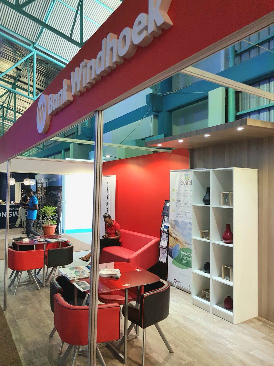 TeamNamibia's tweet photo. Visit @BankWindhoek Bank Windhoek stand at the ongoing OATF2019  and enjoy a variety of financial transactions at Bank Windhoek’s mini-branch, constructed in the Bank’s new look and feel at the 'mini-branch'.

#localisnawa
#supportlocal
#TeamNamibiaMember https://t.co/kJXh7nkicN