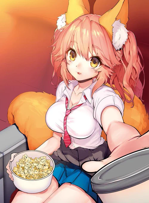 【Fate】JK玉藻ちゃん?
 もう学校って始まってるんですか…??
#玉藻の前 